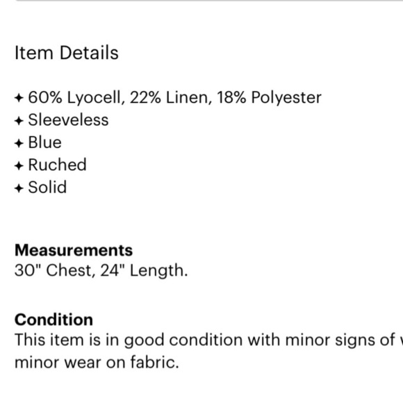 Loft chambray sleeveless button down shirt - Picture 4 of 4